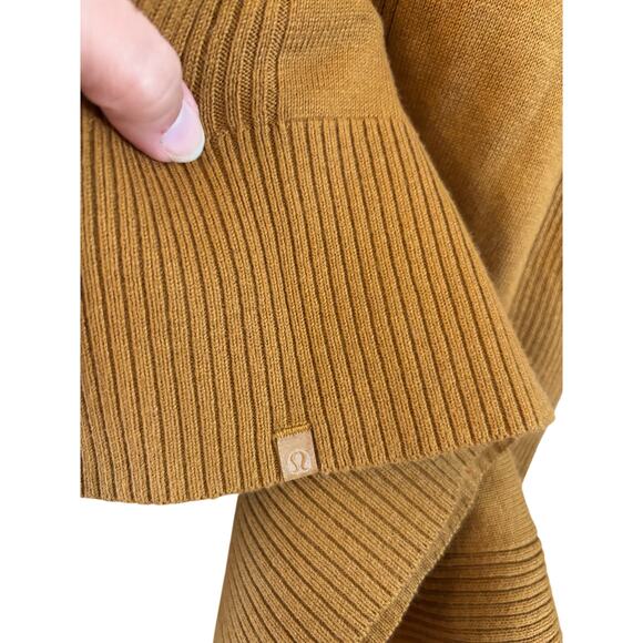 Lululemon Women’s Keep It Cozy Dress Size 0 Spiced Bronze Silk Sweater Mini - Picture 6 of 7